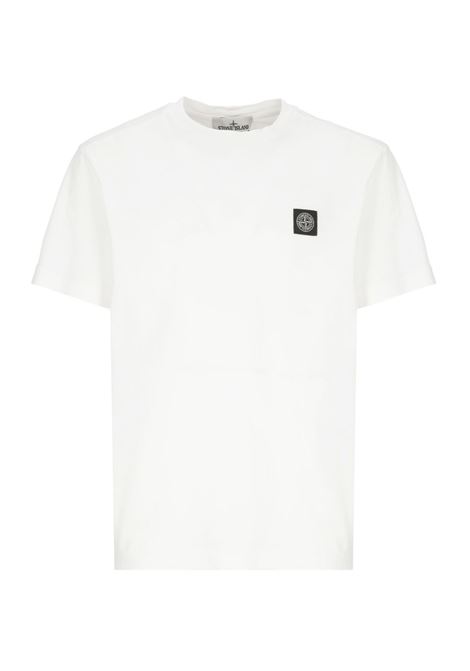2100027 t-shirt man white STONE ISLAND | L1S15 2100027 S0013V0001